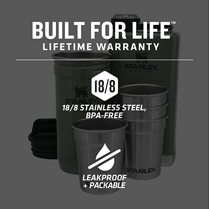 Stanley - Adventure Pre-Party Shot Glass + Flask Set