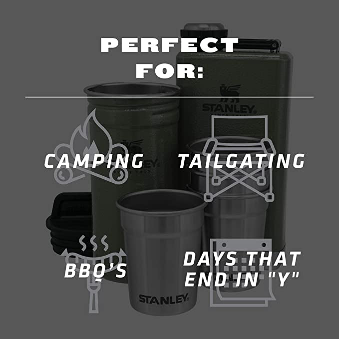 Stanley - Adventure Pre-Party Shot Glass + Flask Set