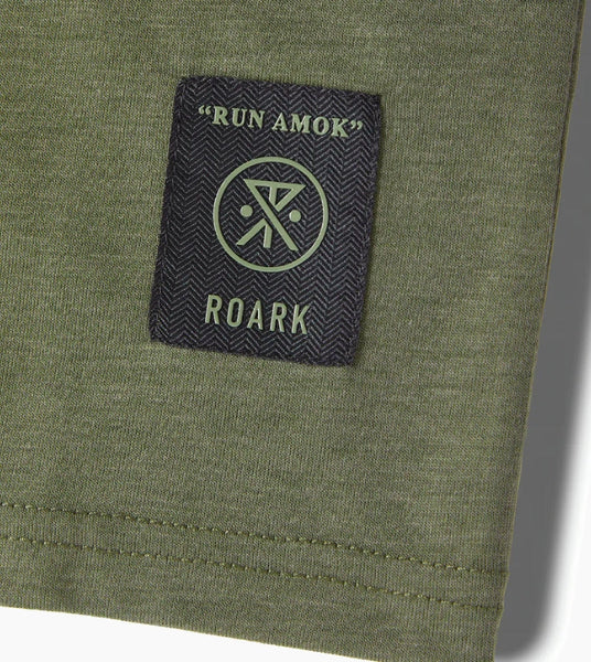 Roark Run Amok - Mathis Shop Running Tee - military