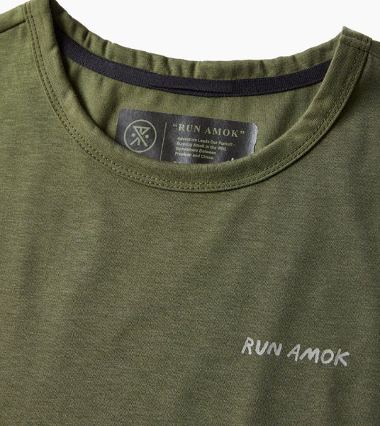 Roark Run Amok - Mathis Shop Running Tee - military